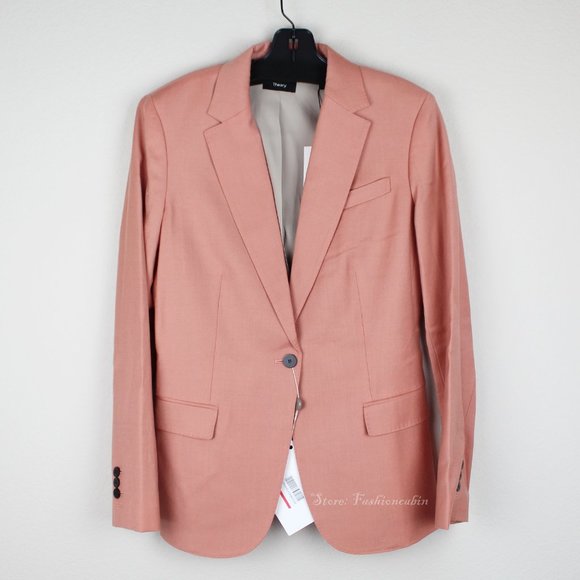 NWT Theory Staple Wool-flannel Blazer - Picture 2 of 14